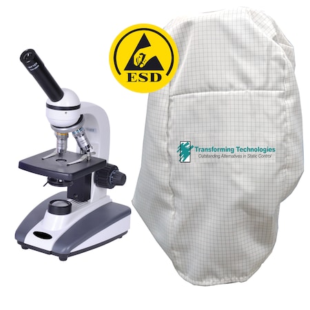 Transforming Technologies ESD Safe Microscope Cover, White MC1221W